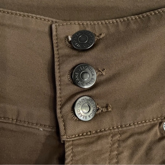 Veronica Beard Brown Cargo High Waist Slim Fit Khaki Pants Size 24 - Picture 6 of 7